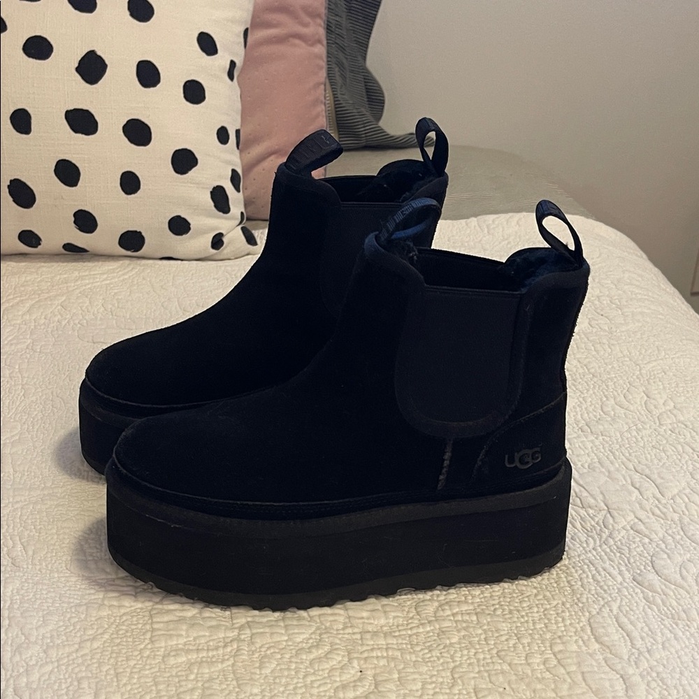 UGG Midnight Black Platform Boots